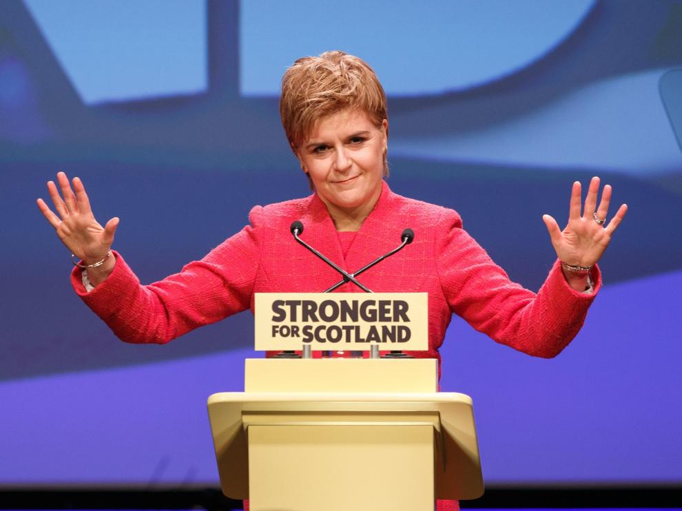 La ministra principal de Escocia, Nicola Sturgeon,