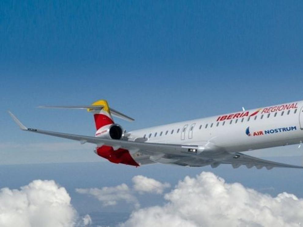 Avión de Air Nostrum.