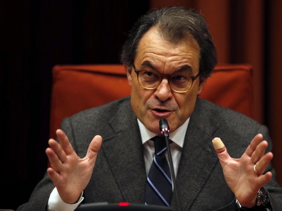 El expresidente, Artur Mas, en el Parlament.