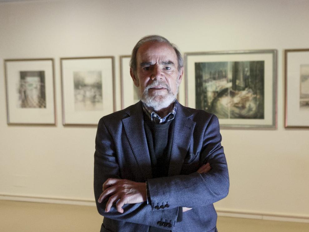 Eduardo Naranjo ha inaugurado este jueves dos exposiciones en Fuendetodos, en el aniversario del nacimiento de Goya.
