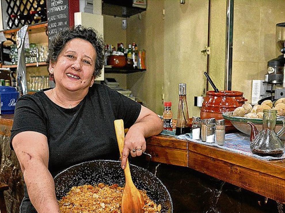 Ángeles Muela, en La Papa Arrugá.