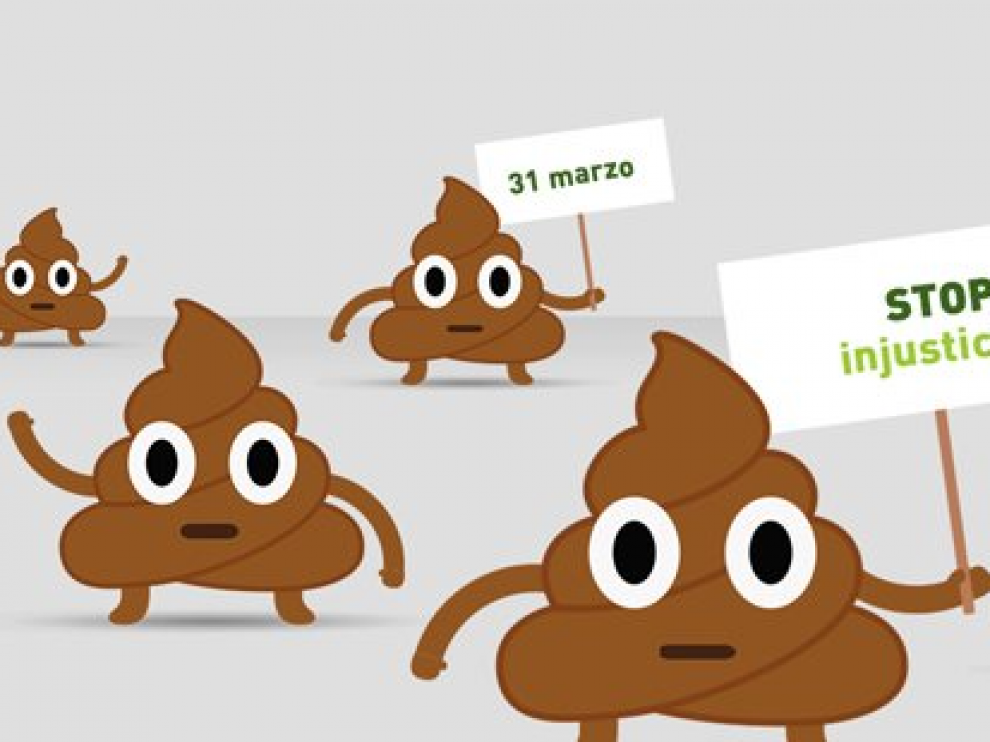 El emoticono de la 'mierda' de WhatsApp ha convocado una huelga virtual por no poder hacer su trabajo, en la campaña AECC.