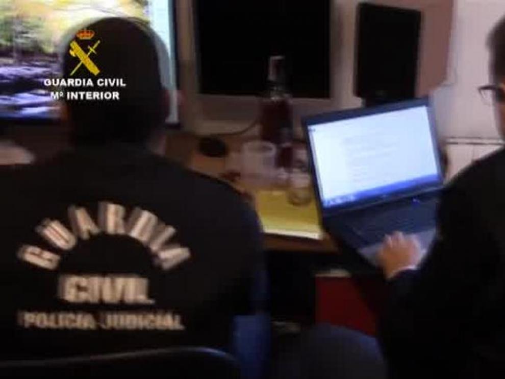 Actuación en una macro operación de pornografía infantil.