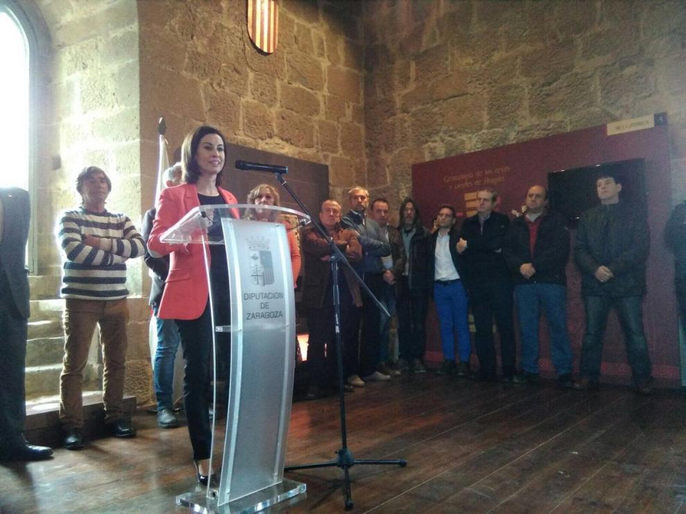 La vicepresidenta primera de la Diputación de Zaragoza, Teresa Ladrero.