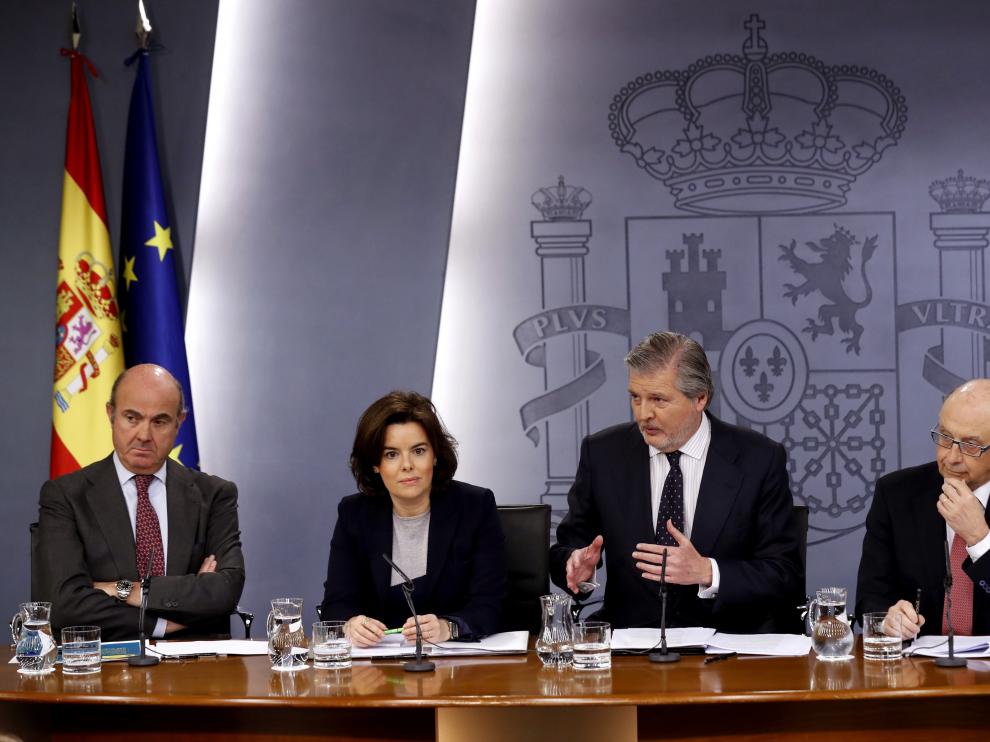 Imagen de la presentación de los presupuestos, este viernes