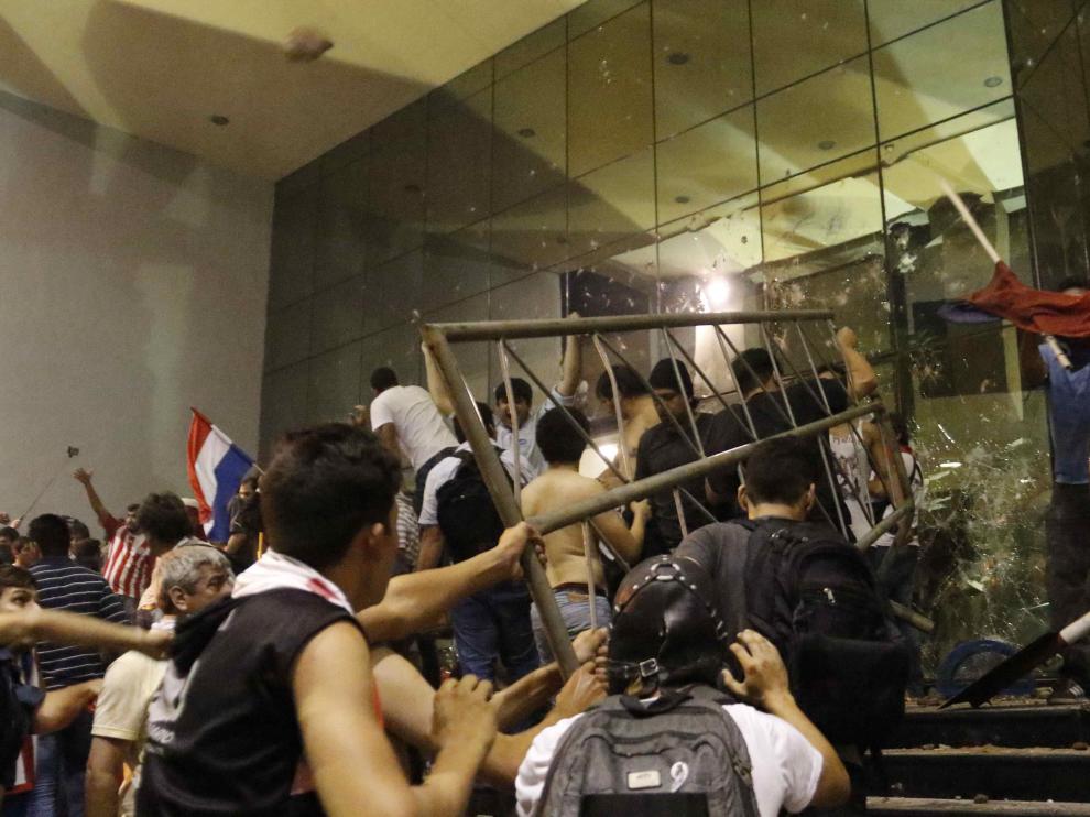 Protestas en Paraguay.