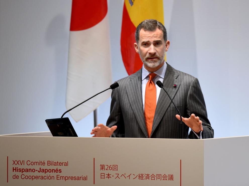 El Rey Felipe en su discurso.
