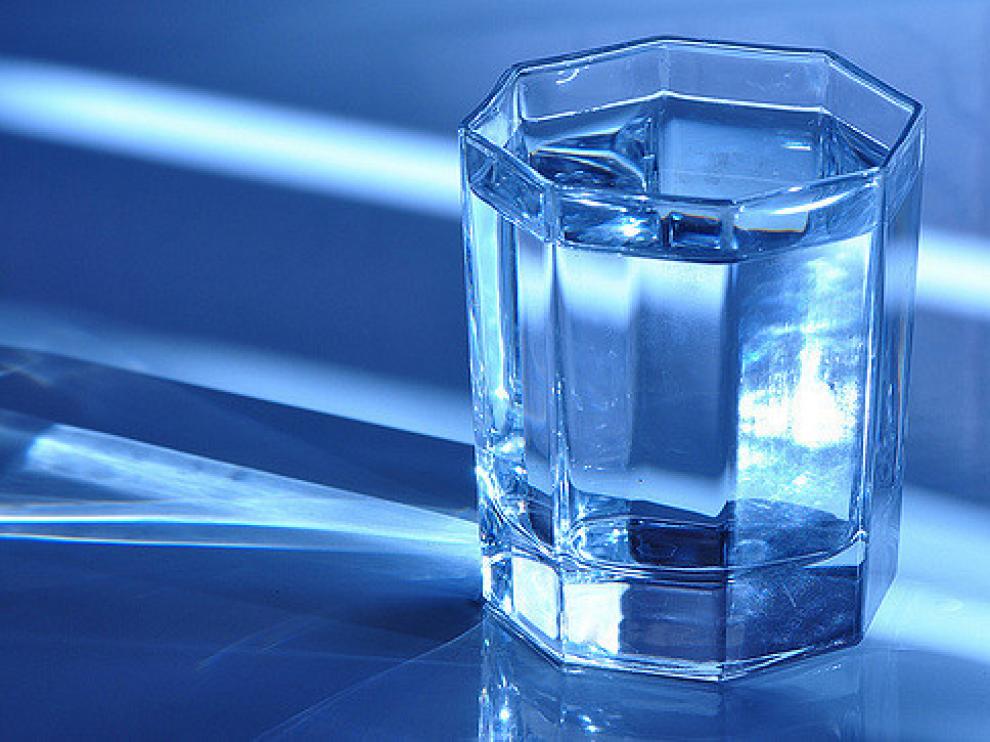 Un vaso de agua