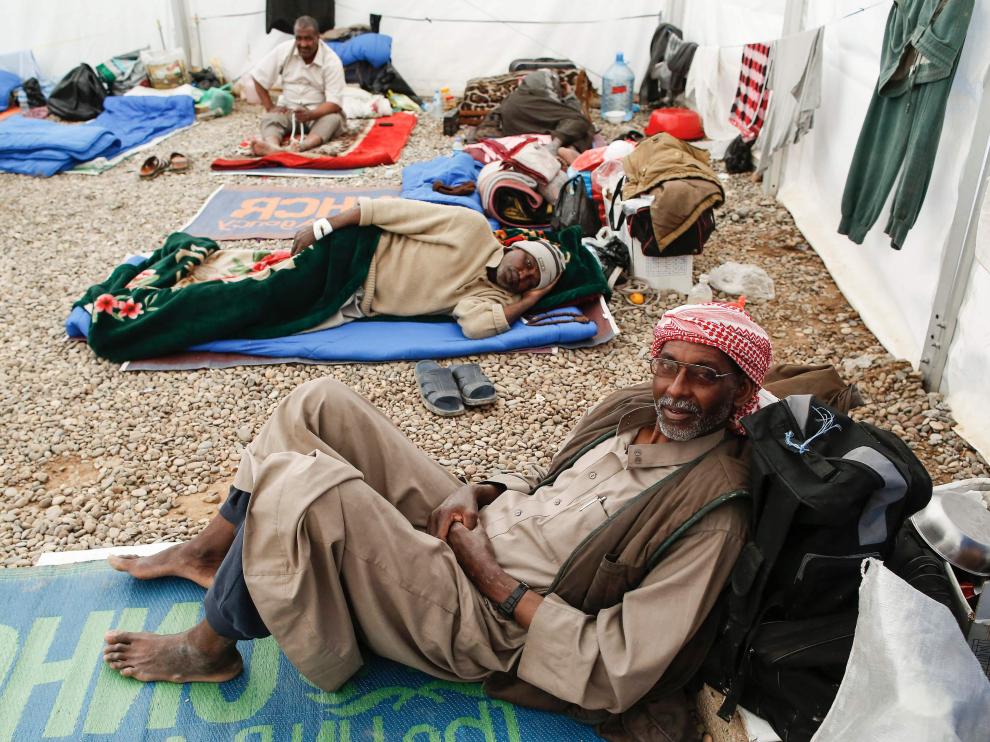 Un campamento al sur de Mosul.