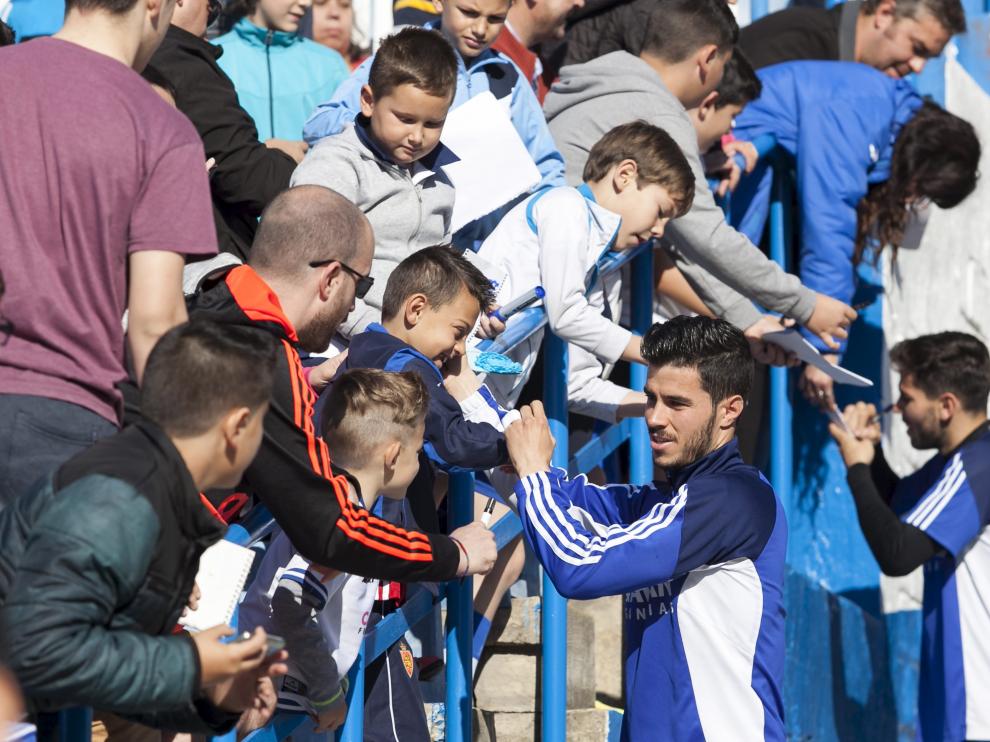 Entrenamiento para todos en La Romareda.
