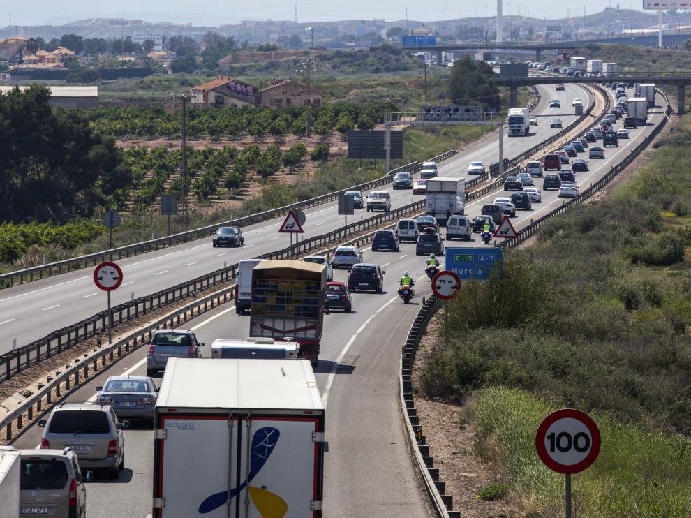 Tráfico en la autovía de Alicante
