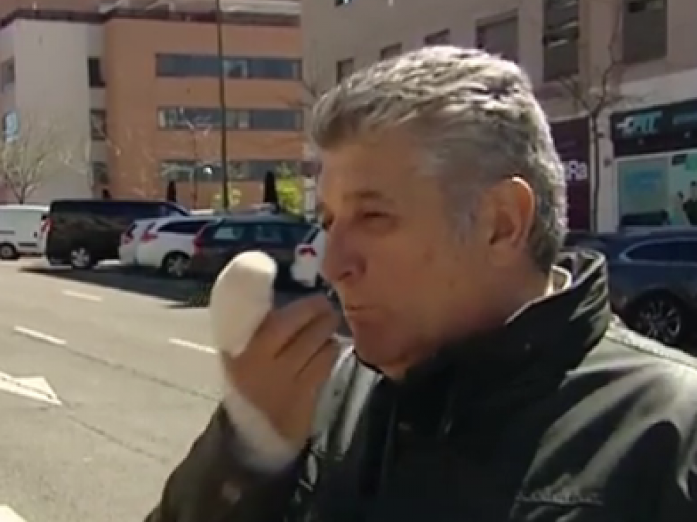 La víctima del mordisco.