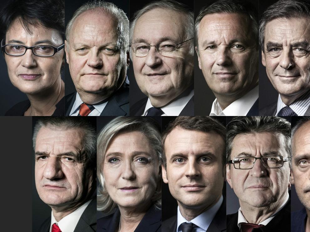 Candidatos a las elecciones del próximo domingo.