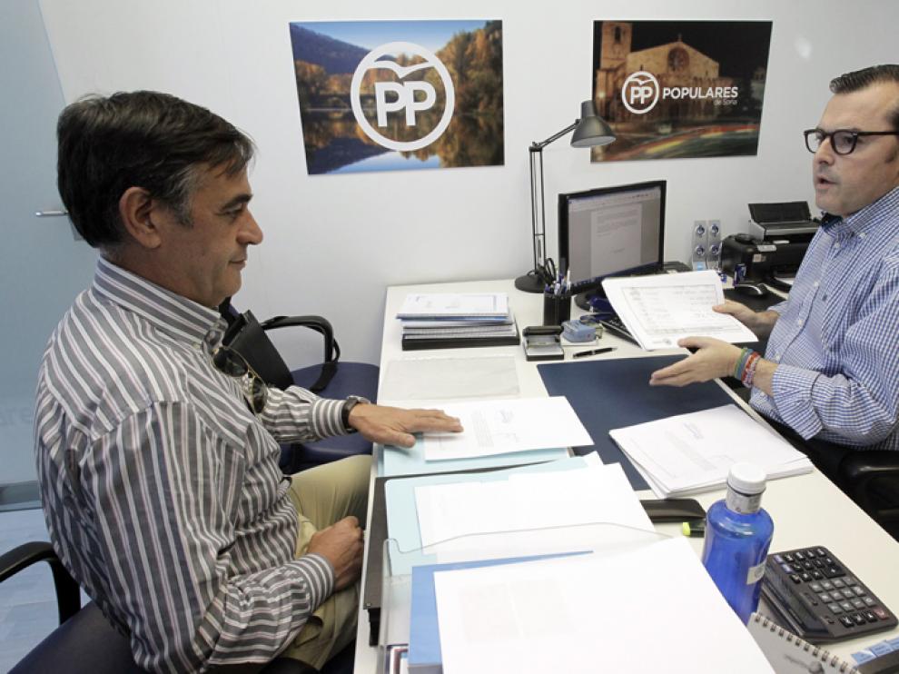 Antonio Pardo durante la presentación de sus avales para ser precandidato a la presidencia del Partido Popular en Soria