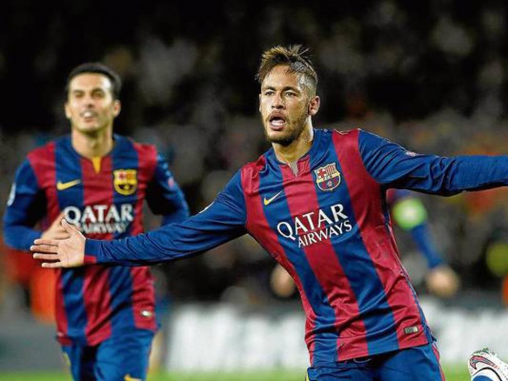 Neymar, en un partido de la pasada temporada