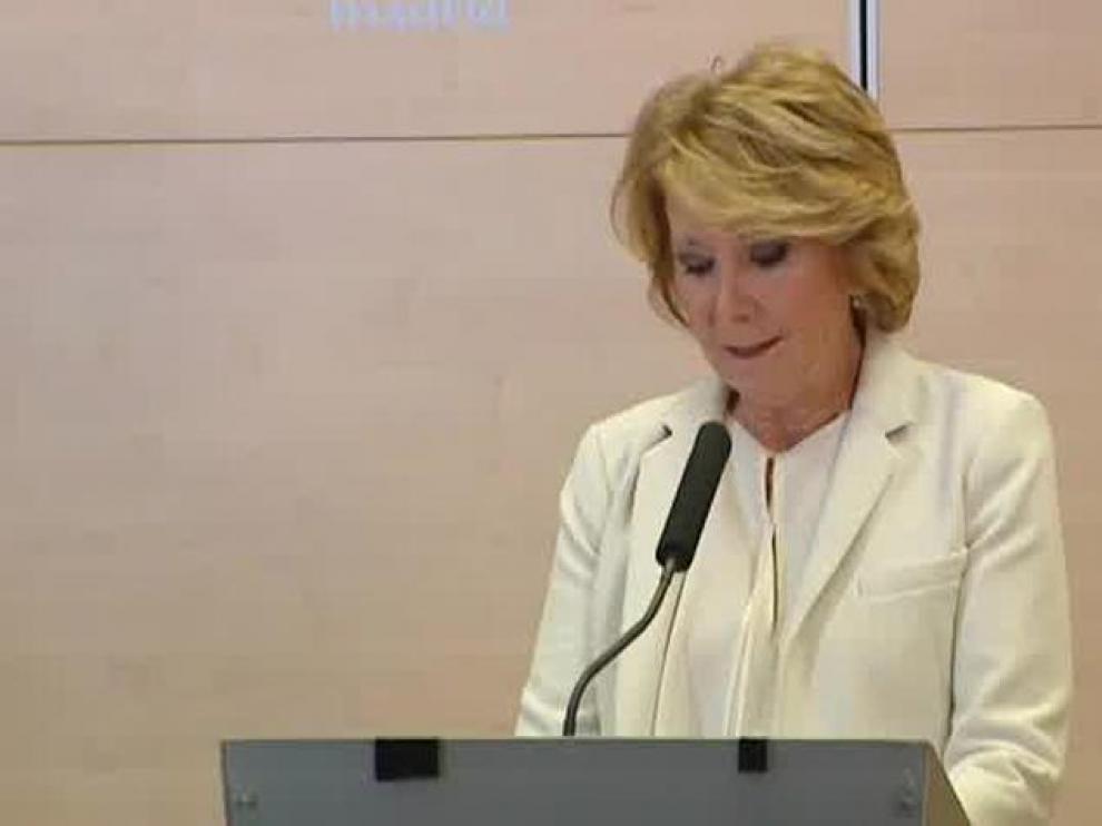 La expresidenta madrileña Esperanza Aguirre.