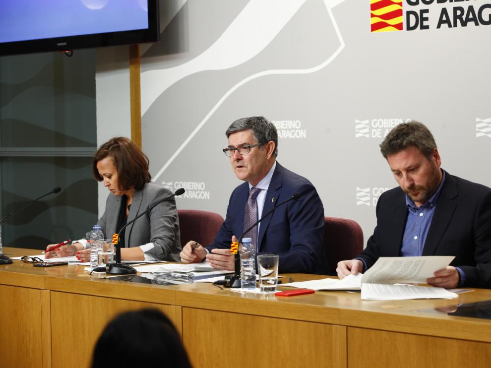Mayte Pérez, Vicente Guillén y José Luis Soro
