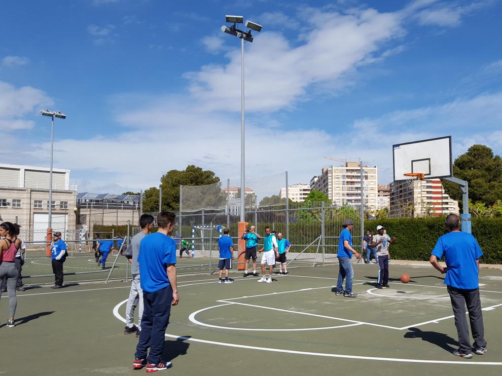 Personas sin techo, las instalaciones deportivas de La Granja.