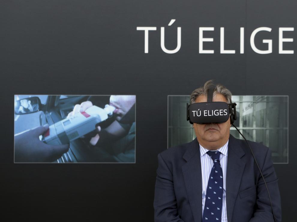 Juan Ignacio Zoido en la presentación de la campaña 'Tú eliges' de la DGT.