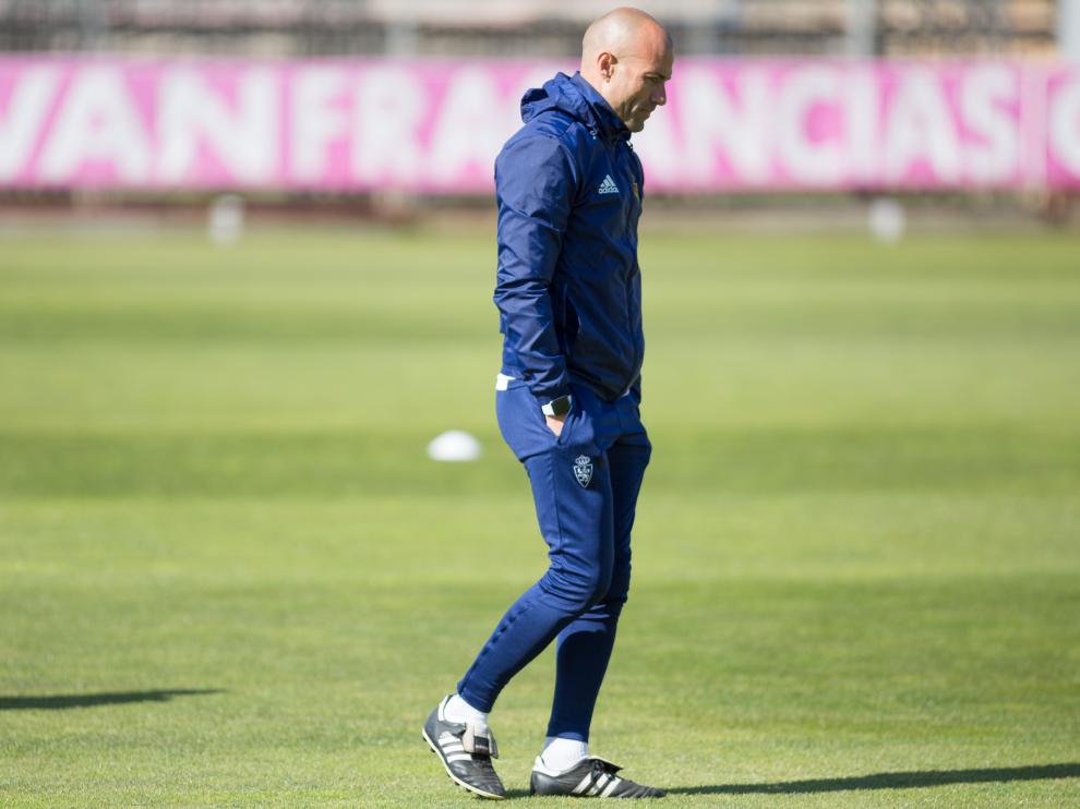 César Láinez, entrenador del Real Zaragoza.