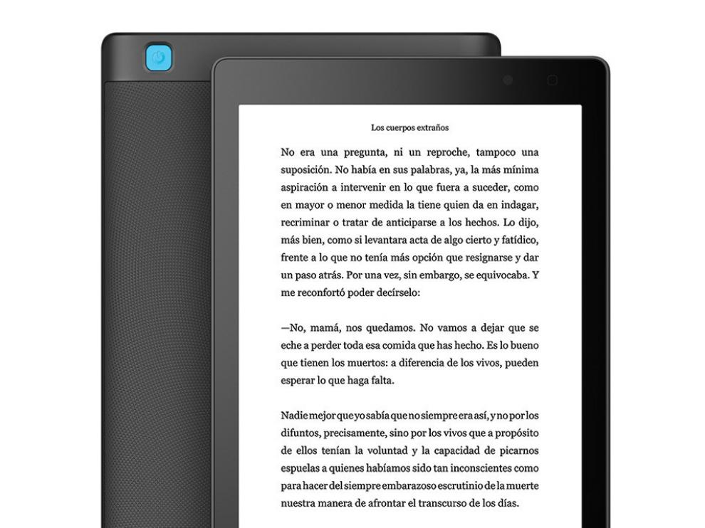 7,8 pulgadas. El tamaño de pantalla es una cuestión de gustos, pero el gran formato del Aura One lo hacen ideal para el consumo de PDF.
