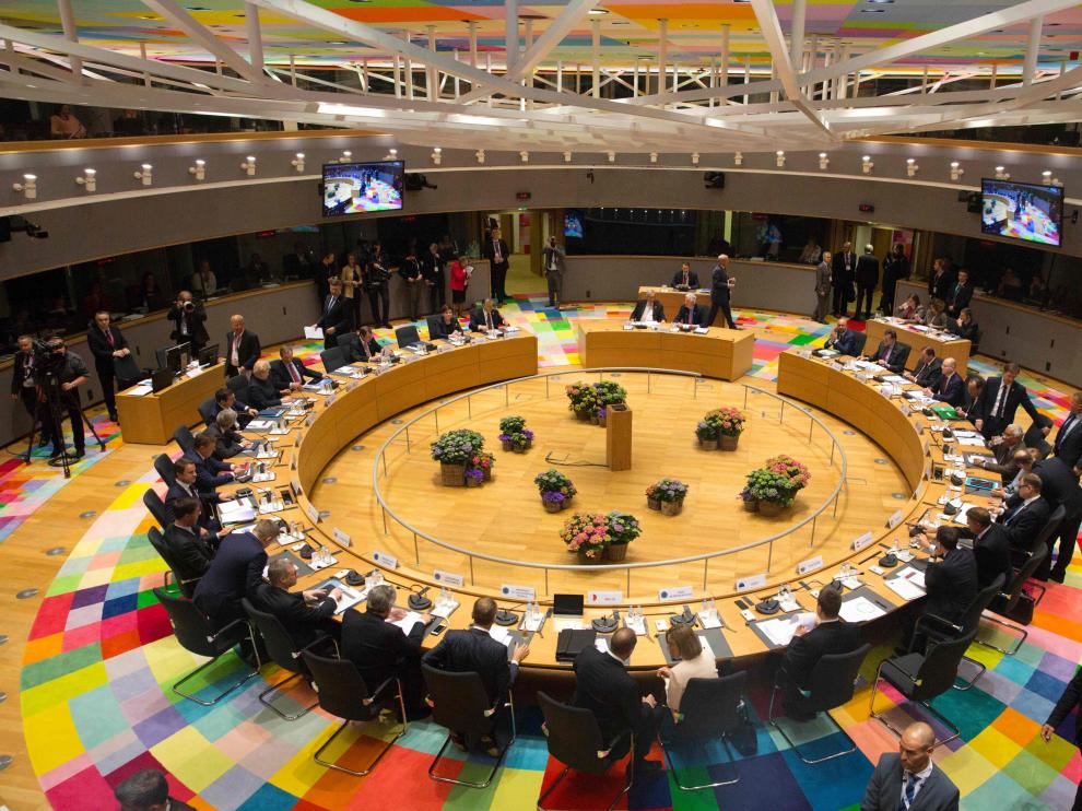 Los líderes de la Unión Europea reunidos en Bruselas.