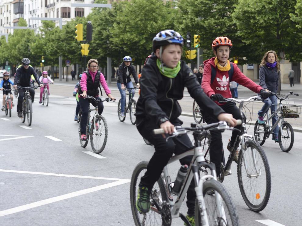 Bicicletada por Zaragoza