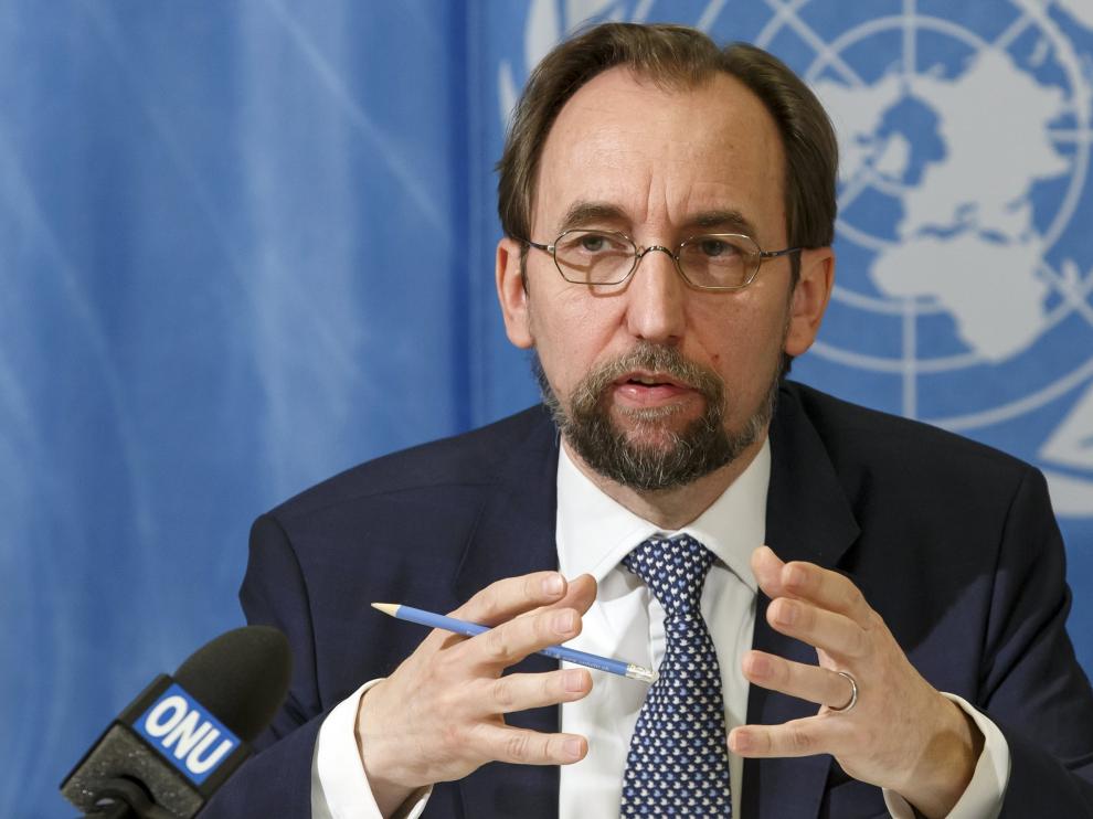 El alto comisionado de la ONU para los Derechos Humanos, Zeid Ra'ad al Hussein.