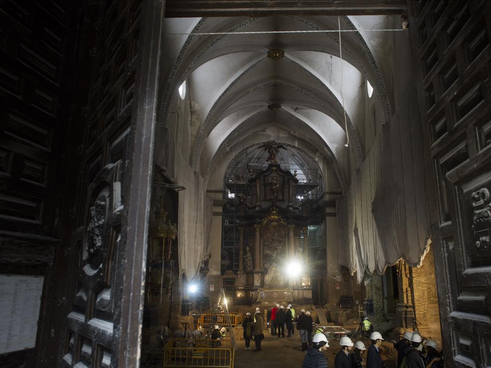 Las obras de la iglesia de la Magdalena