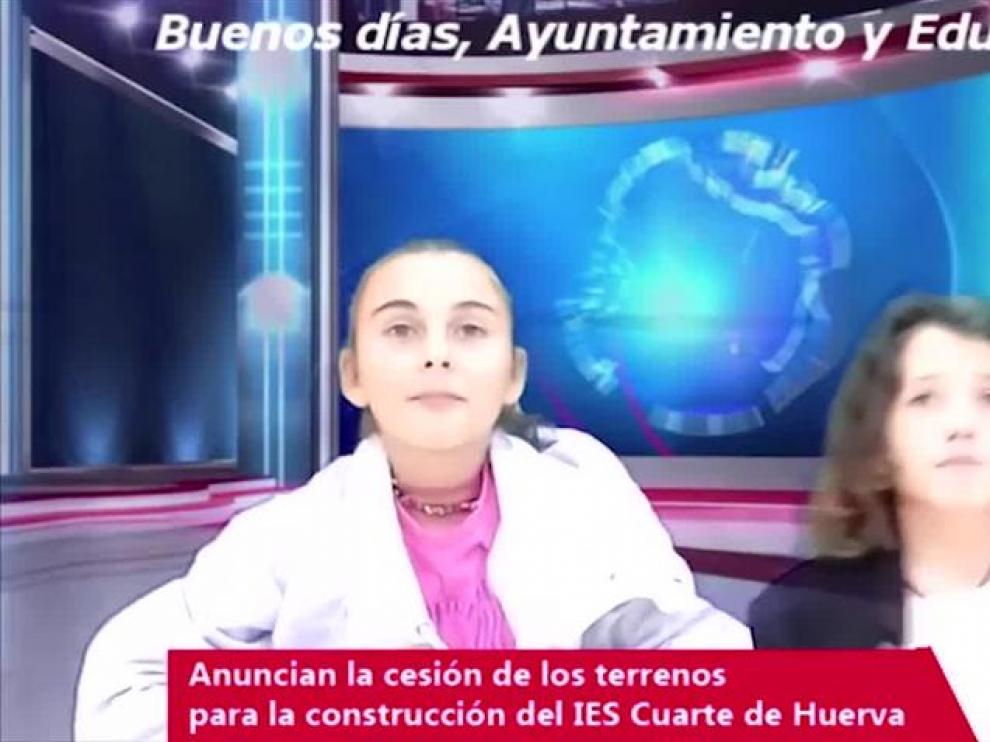 Los alumnos del CEIP Foro Romano anuncian los avances del IES de Cuarte
