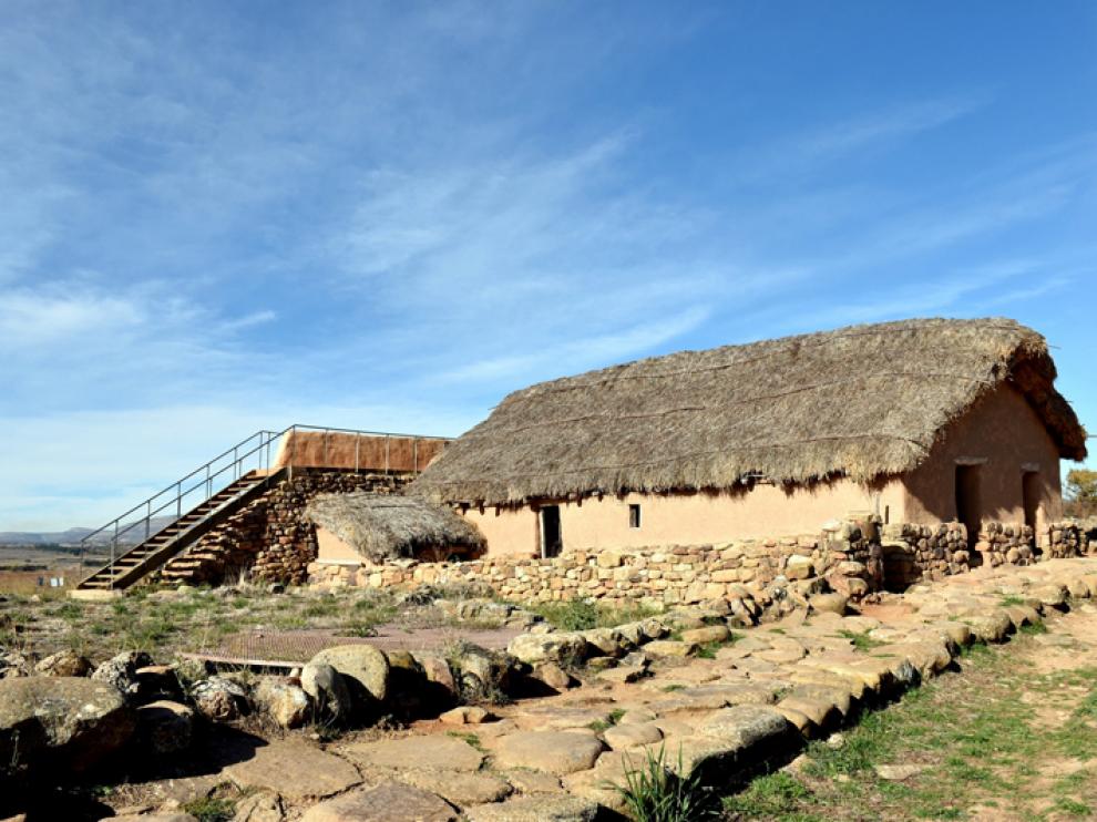 Casa celtibérica del yacimiento de Numancia
