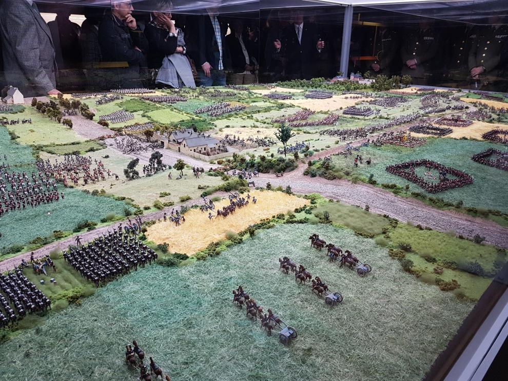 Inauguración de la maqueta de la batalla de Waterloo.