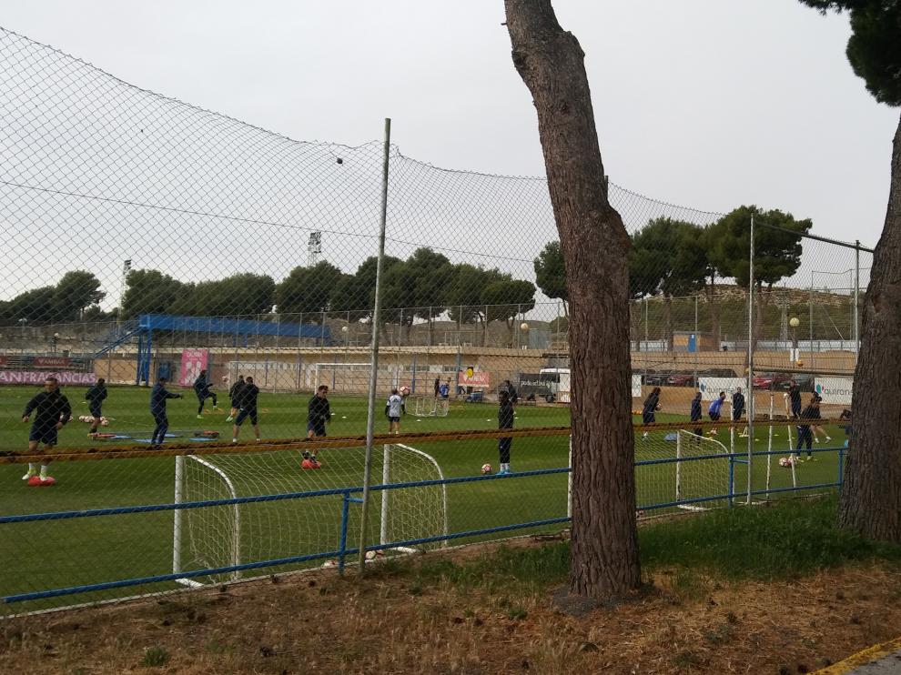 Entrenamiento del este viernes.