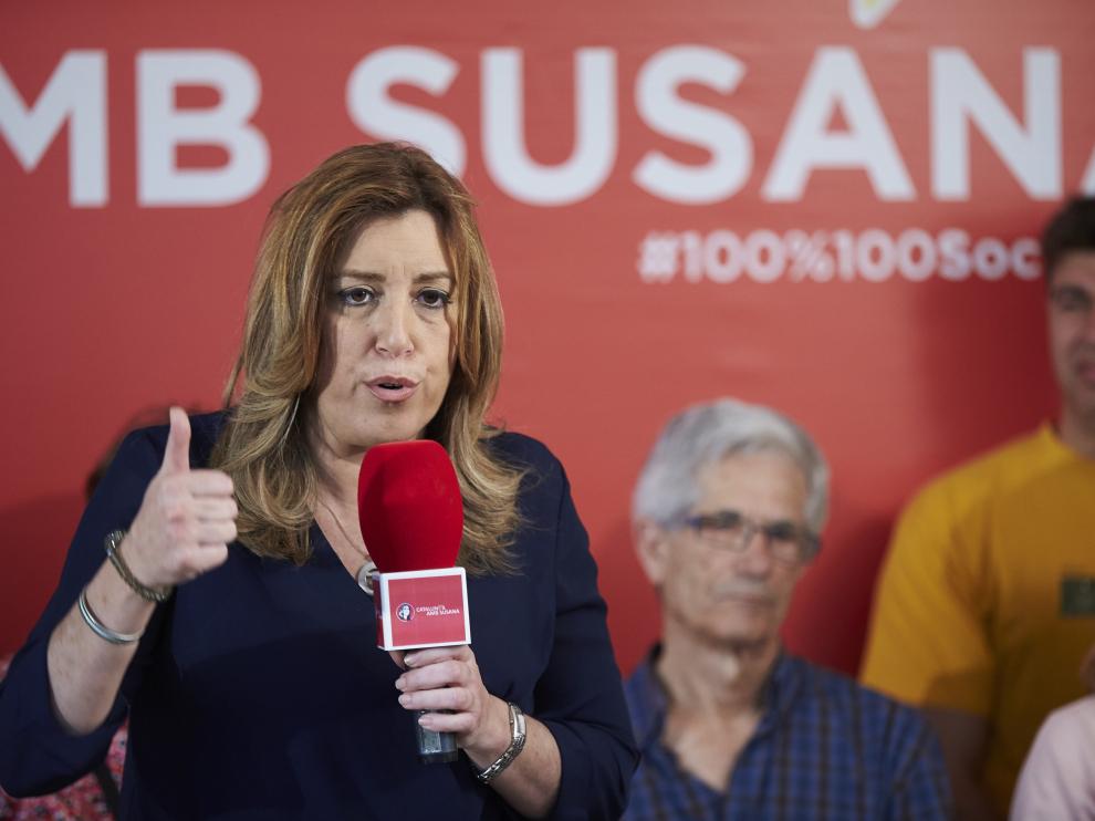 Susana Díaz en L'Hospitalet de Llobregat