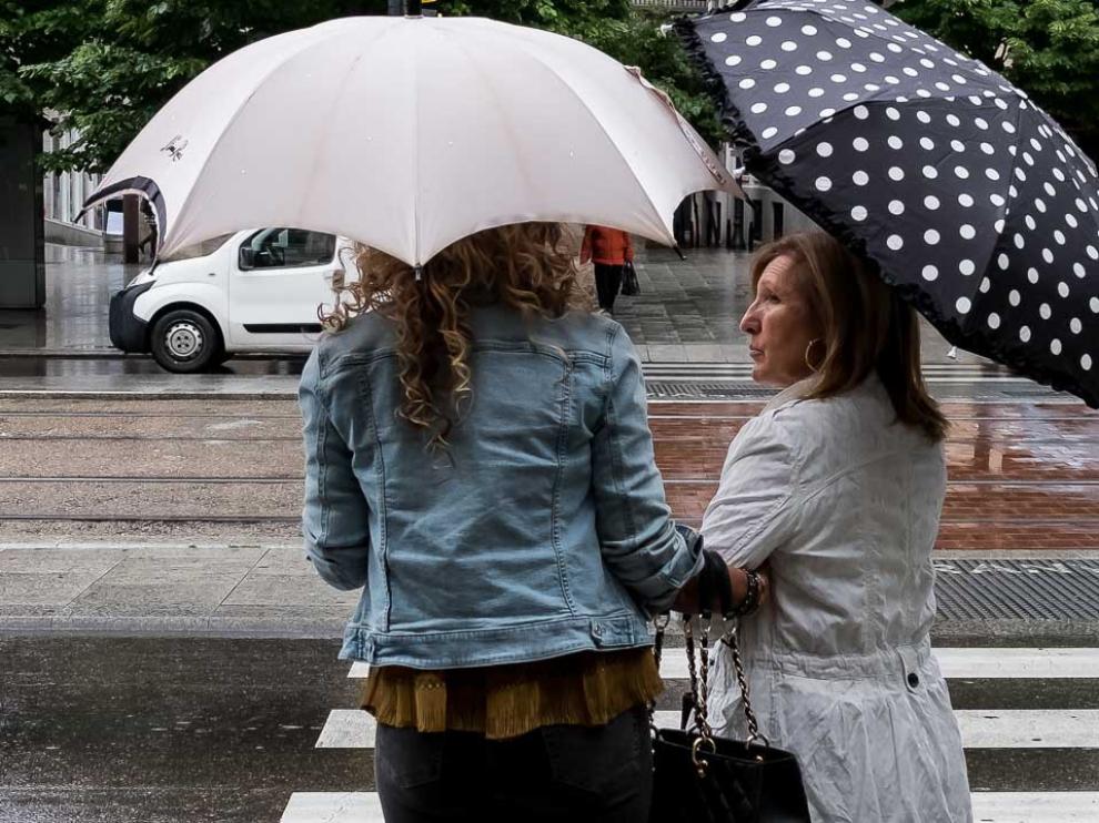 Lluvia en Zaragoza