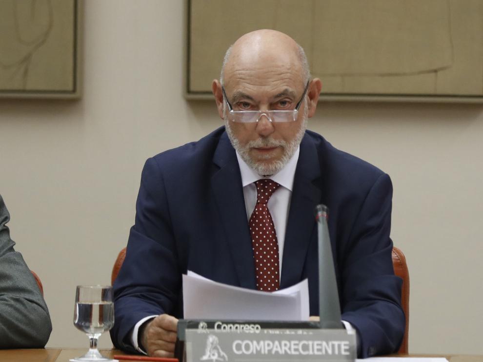 José Manuel Maza en su comparecencia de este miércoles.