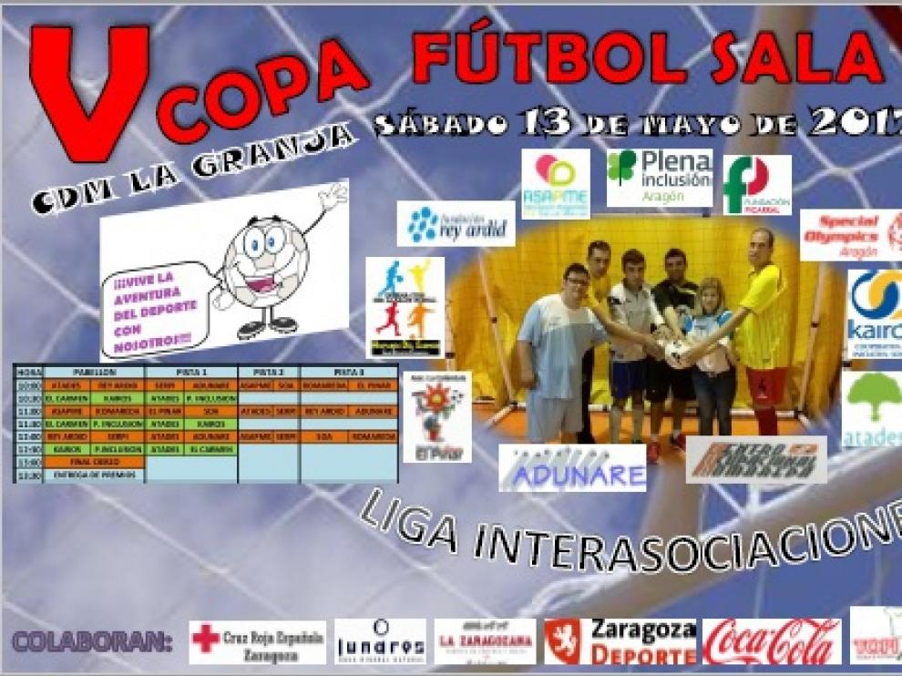 Cartel de la Copa Interasociaciones de Fútbol Sala.