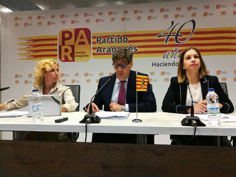 Rueda de prensa en la que se han explicado las respuestas del Gobierno central sobre el Archivo de la Corona de Aragón.