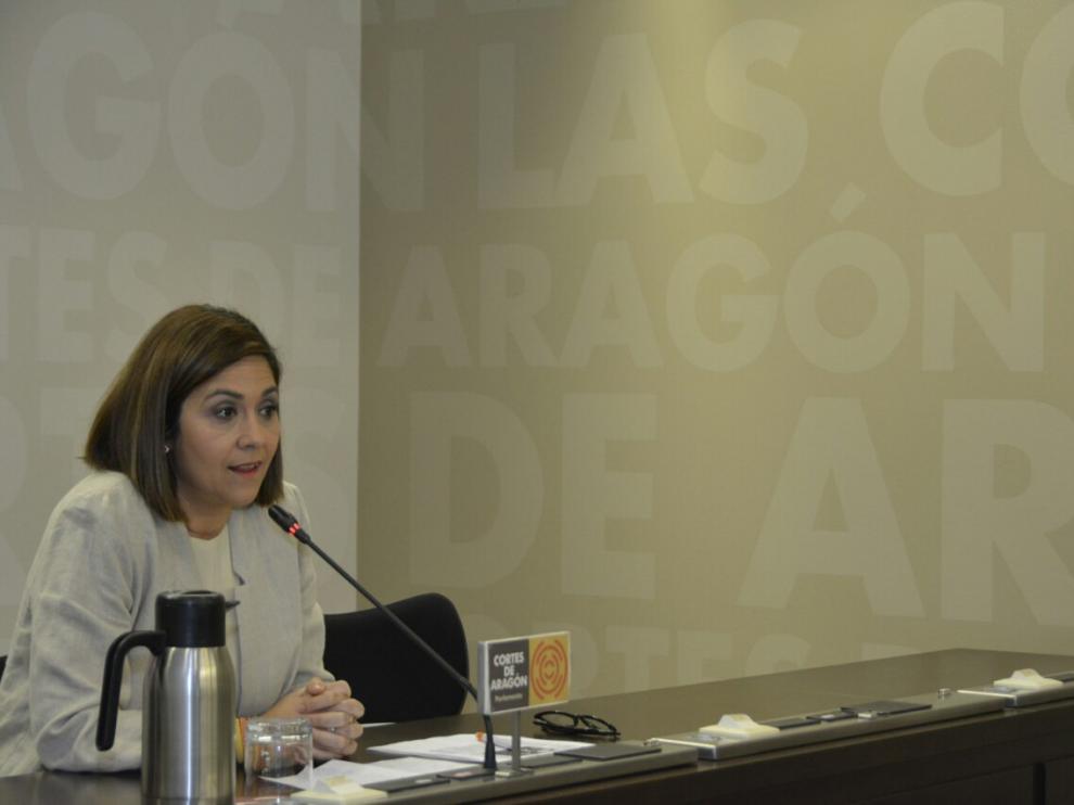 La portavoz de Ciudadanos en las Cortes de Aragón, Susana Gaspar
