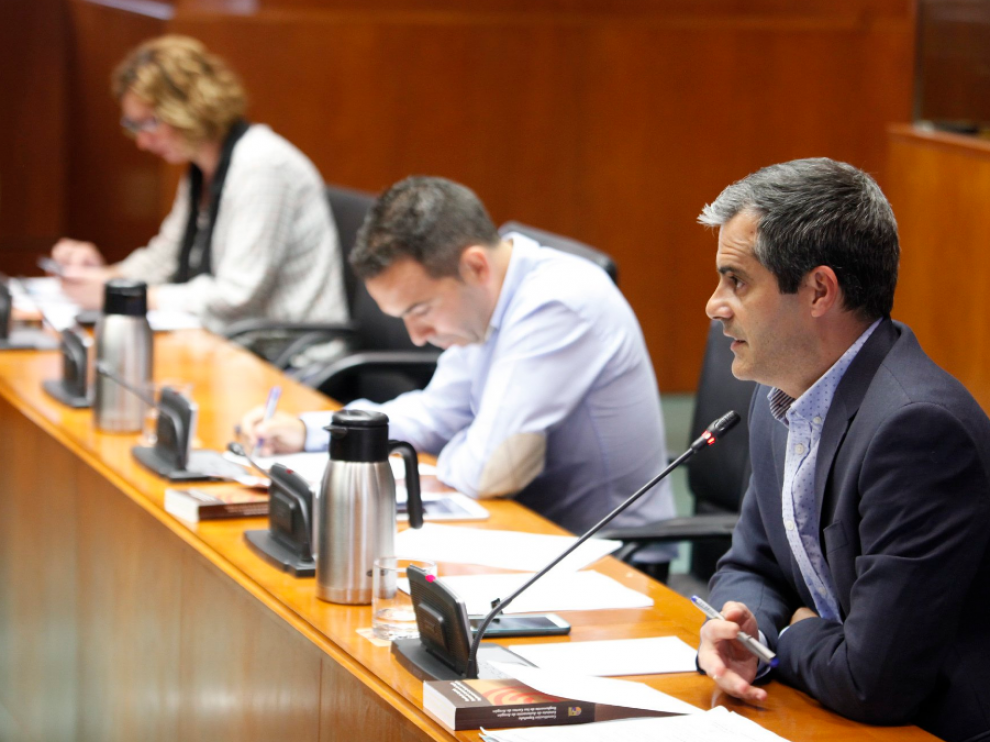 El portavoz adjunto del Grupo Parlamentario de Cs de las Cortes de Aragón, Javier Martínez.