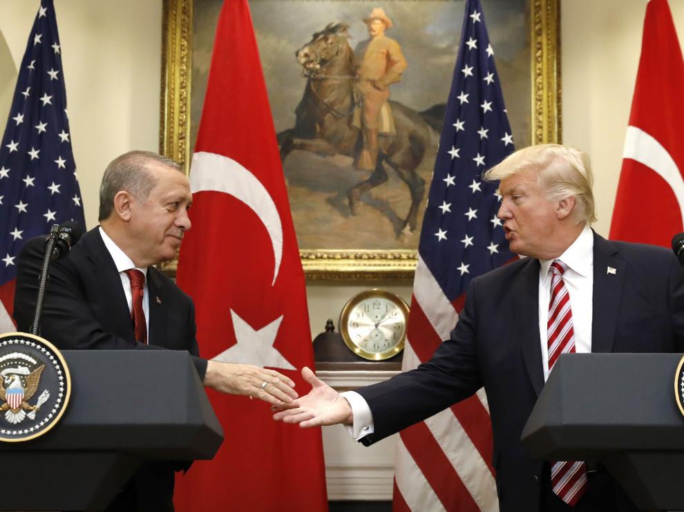 Erdogan y Trump, en la Casa Blanca.