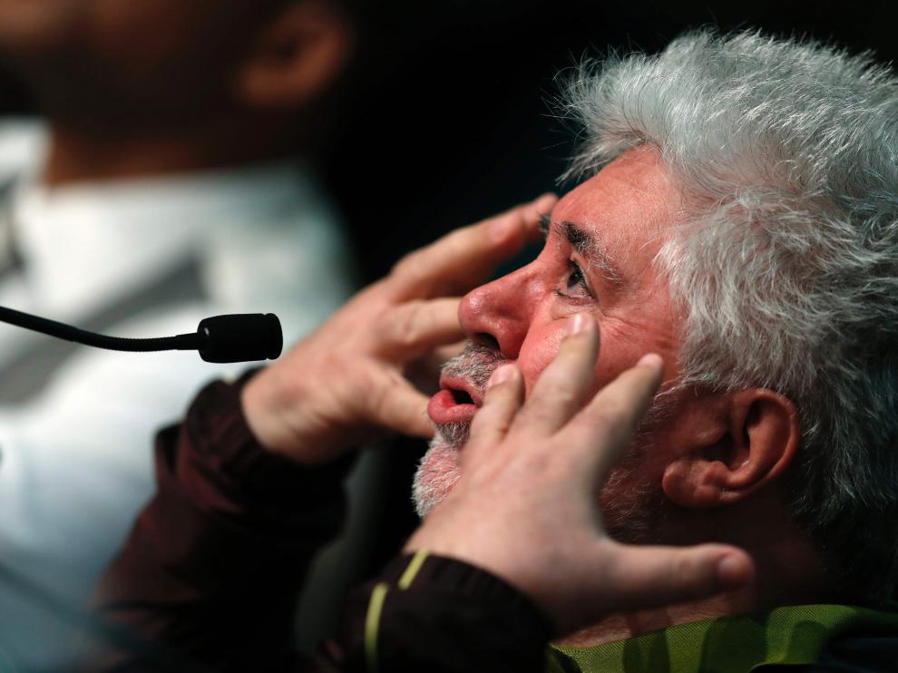 Pedro Almodóvar en la 70º edición del Festival de Cannes.