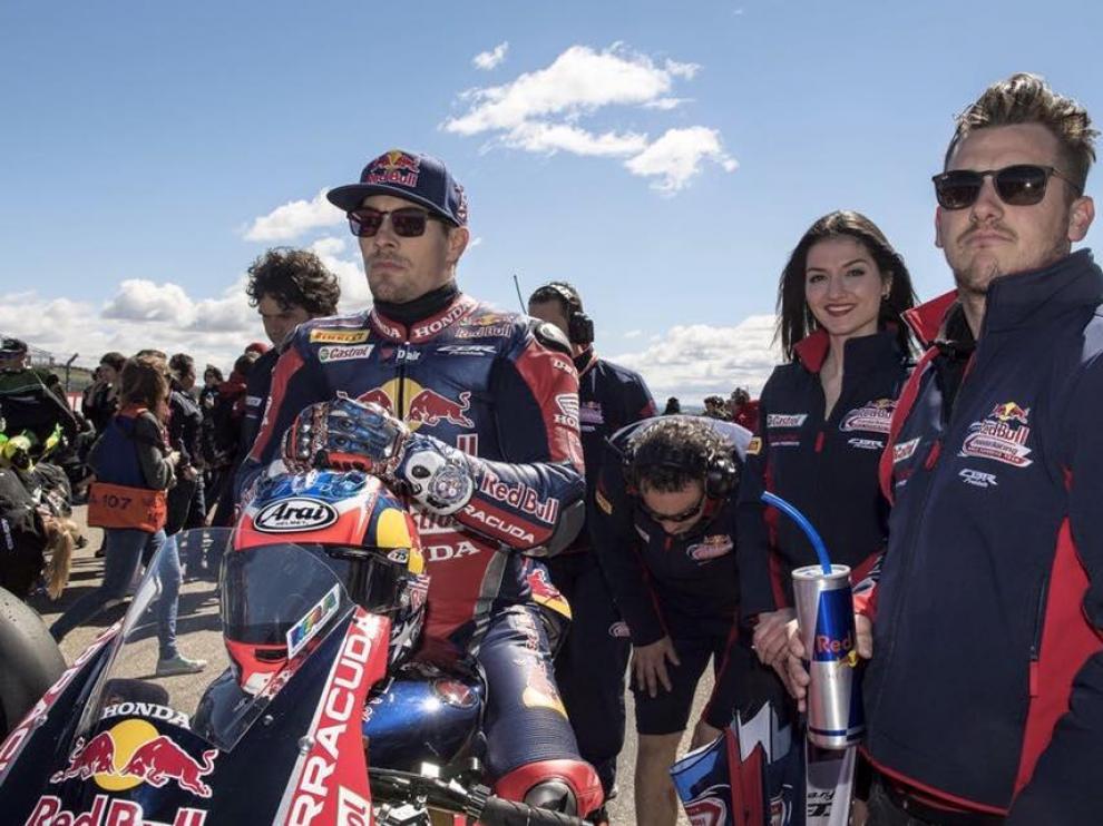 Nicky Hayden, el pasado mes de abril en el circuito de Motorland