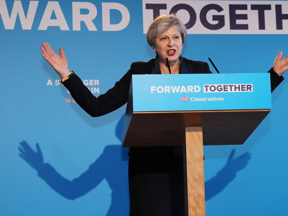 La primera ministra británica, Theresa May.