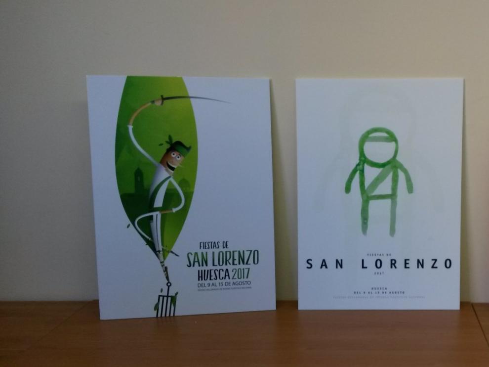 Imágenes de los tres carteles de San Lorenzo