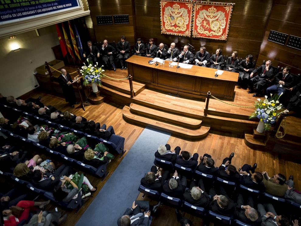 Foto de archivo del Colegio de Abogados de Zaragoza.