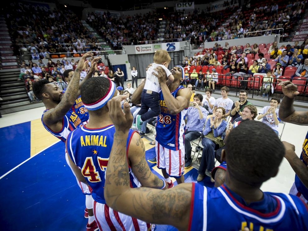 Exhibición de los Harlem Globetrotters.
