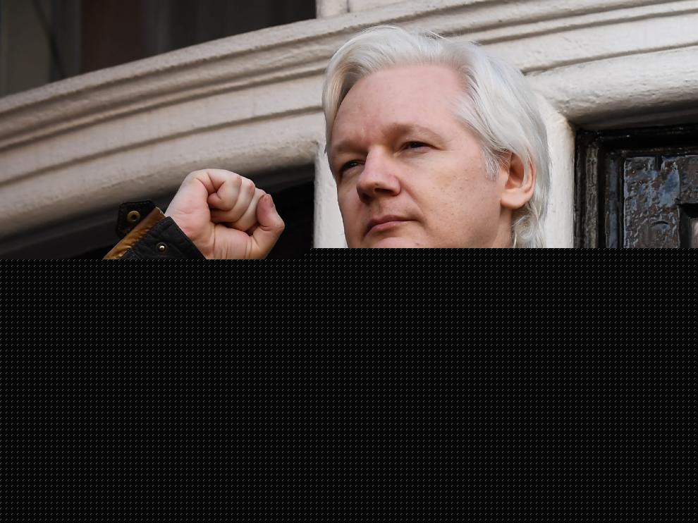Assange, refugiado en la embajada de Ecuador en Londres.