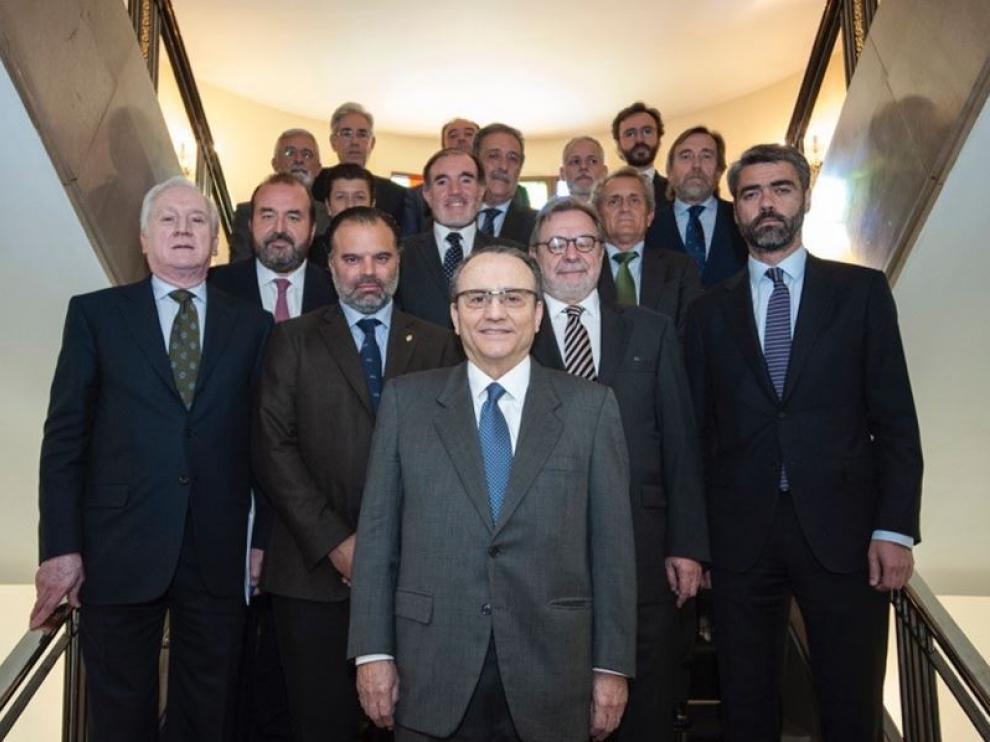 La nueva Junta directiva de AMI formada por Vocento, Prisa, Unedisa, Grupo Godó, Prensa Ibérica, Grupo Zeta, La Razón, La Voz de Galicia, Grupo Joly, Grupo Henneo, Diario de Navarra, Grupo Serra, Grupo Promecal, El Progreso de Lugo, Diario de León y Gaceta de Salamanca.