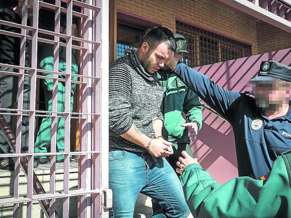 Iván K., el 14 de octubre de 2016, cuando el juez de Ejea decretó su ingreso en prisión.